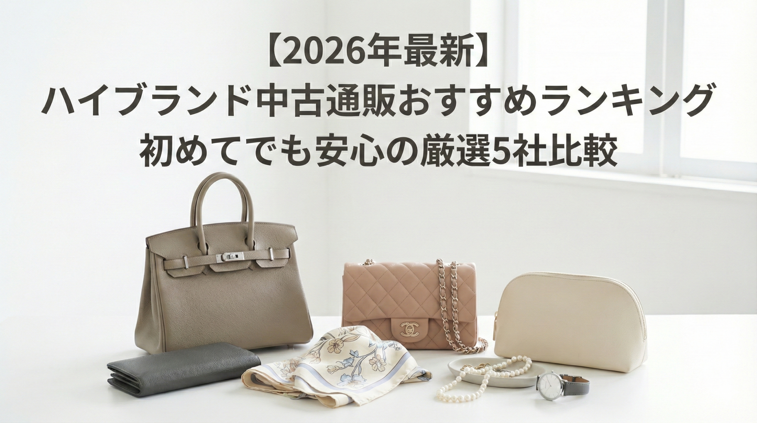 ハイブランド中古通販 比較ガイド|初めての方にも検討しやすい5社