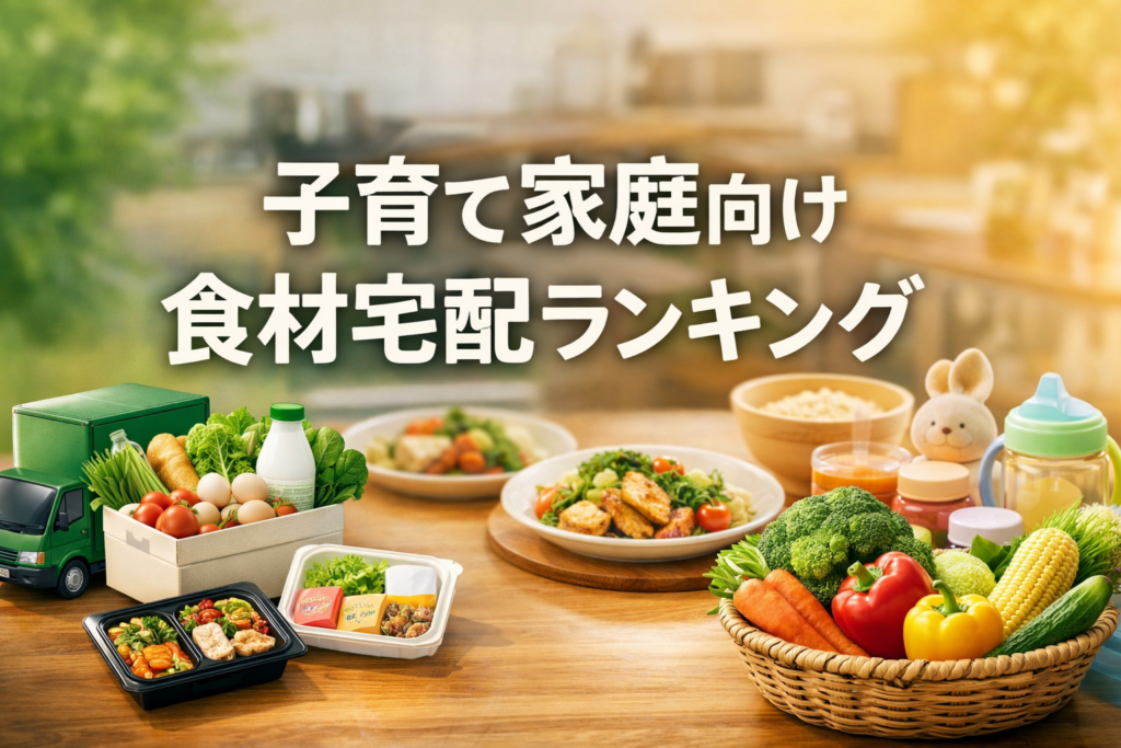 子育て家庭向け食材宅配ランキング