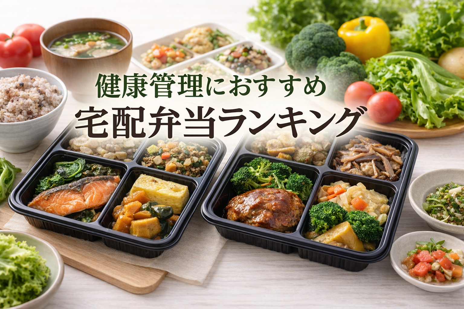 健康管理におすすめの宅配弁当ランキング|栄養バランスの良い人気宅配食を比較