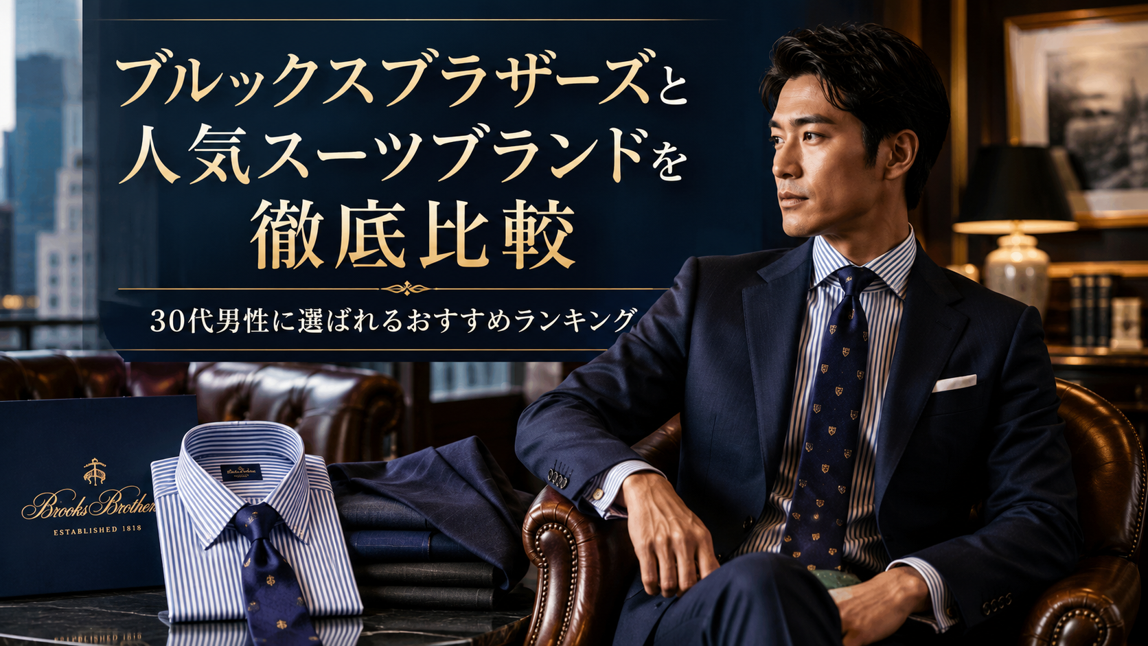 ブルックスブラザーズと人気スーツブランドを徹底比較｜大人男性に選ばれるおすすめランキング